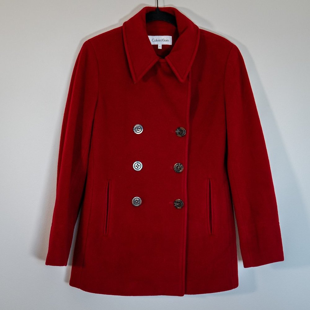 Calvin Klein - Wool, Recycled Cashmere - Double Breasted Coat - Size 6